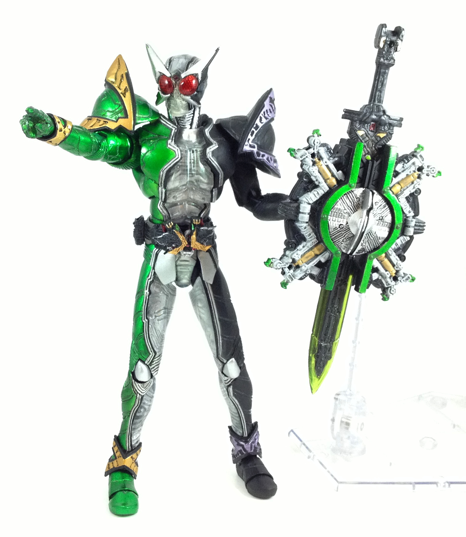 Kamen Rider W Double DX Fang Joker Memory USB henshin belt transformable dino 