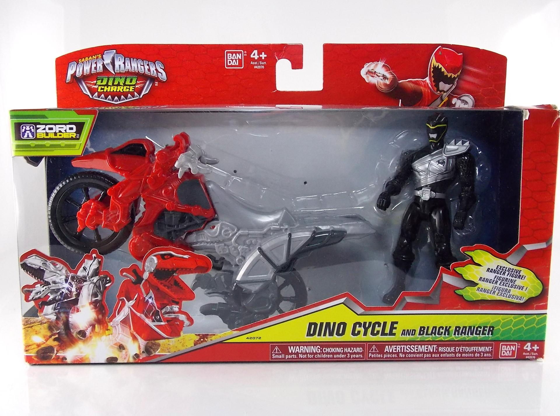 Power Rangers Dino Charge Dino Cycle with 5 Black Ranger Action Figure